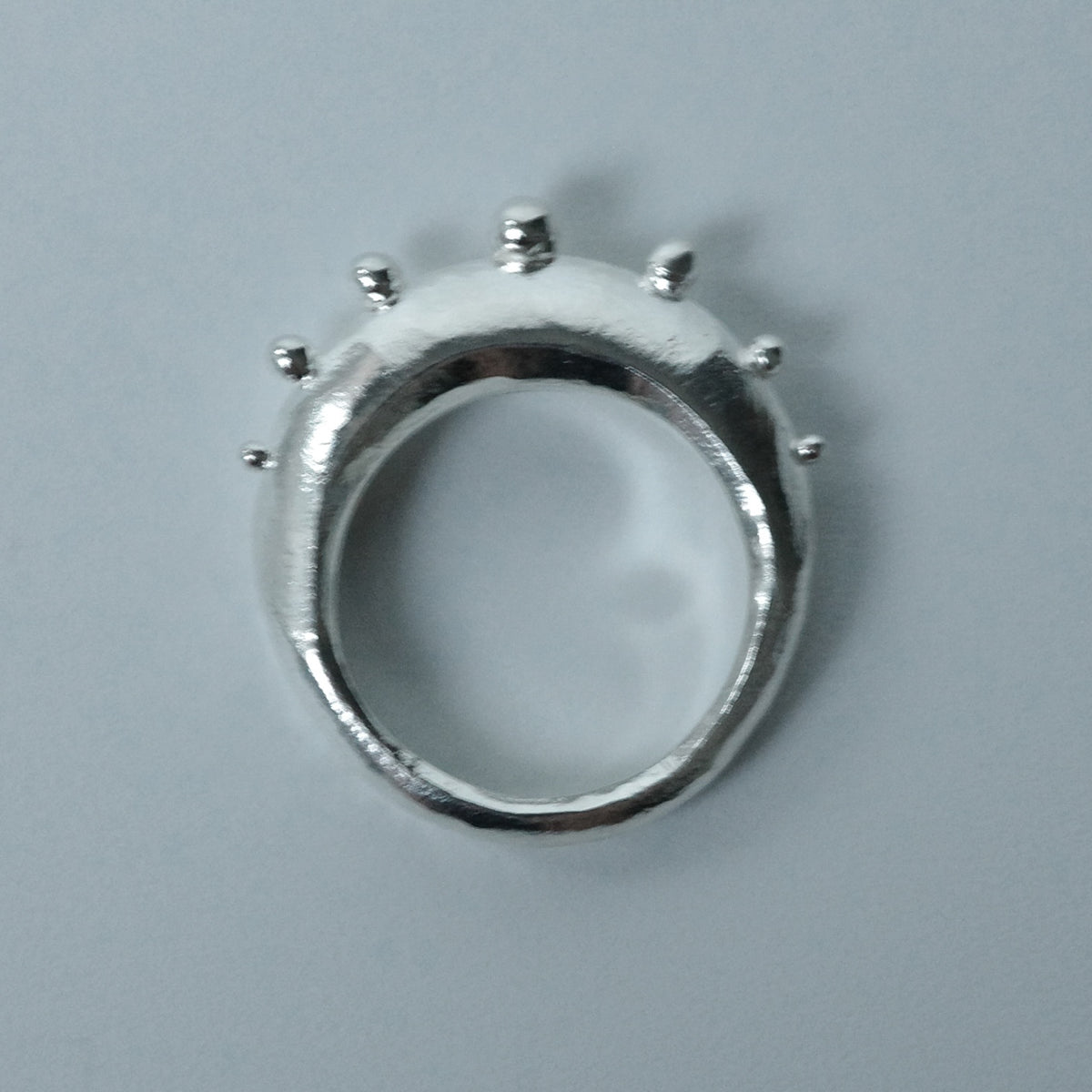 ROUNDED RAINDROPS RING